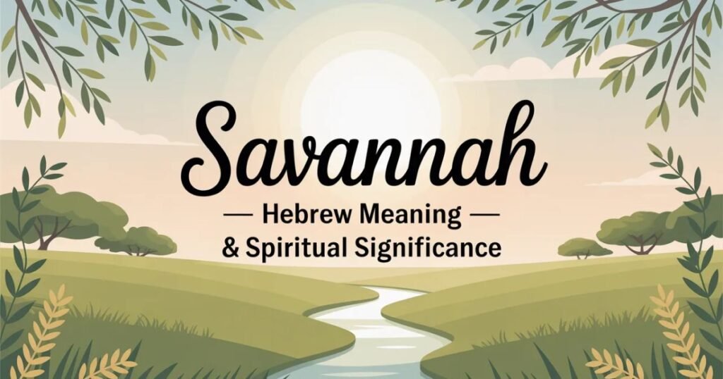 The-Meaning-of-the-Name-Savannah-in-Hebrew.